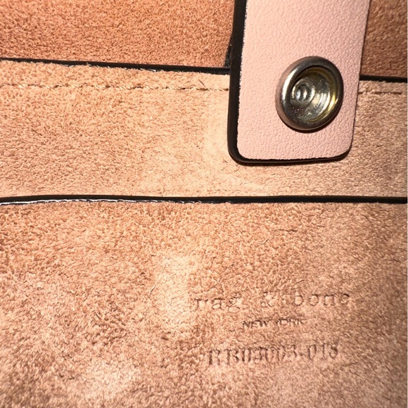 Rag & Bone- Camden Mini Shopper Nude Suede - Picture 6 of 9